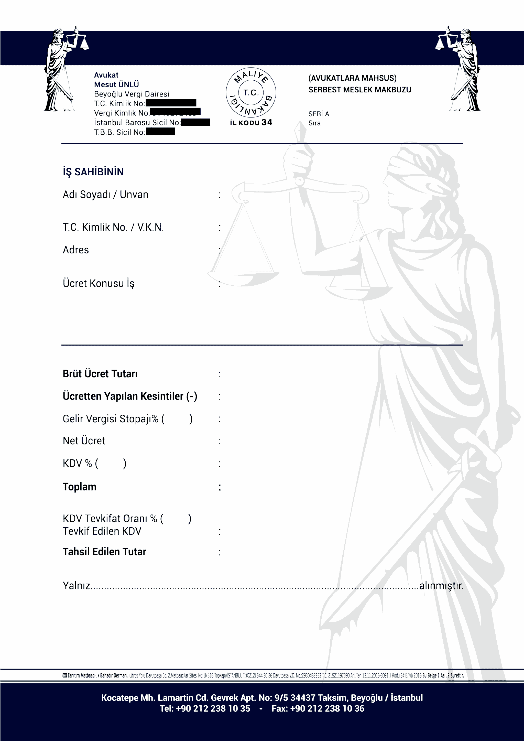 1 - Serbest Meslek Makbuzu