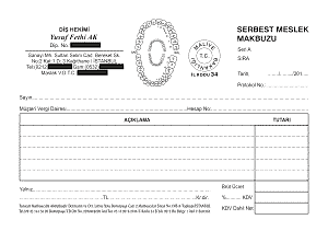 5 300x211 - A5 Diş Hekimi Serbest Meslek Makbuzu