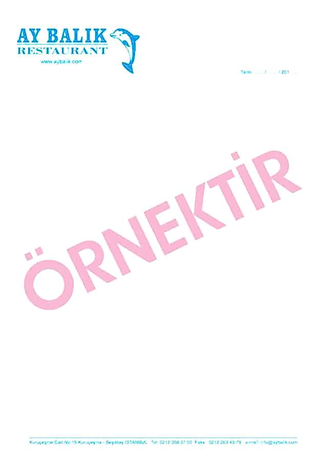 antetli kagit 1 - Antetli Kağıt