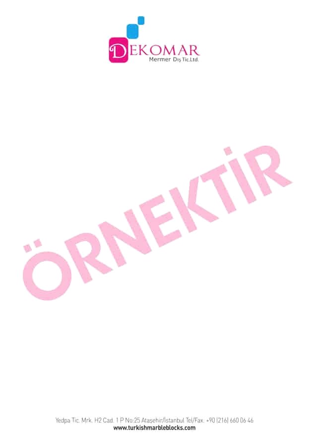 antetli kagit 2 - Antetli Kağıt