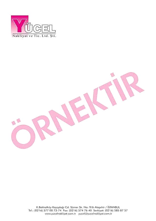 antetli kagit 3 - Antetli Kağıt