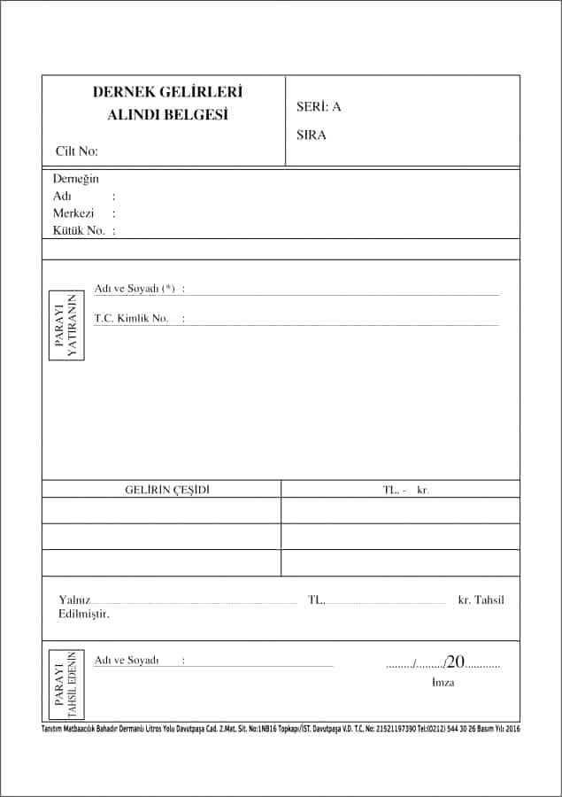 Dernek Gelirleri Alındı Belgesi e1552123630524 - Dernek Makbuzu