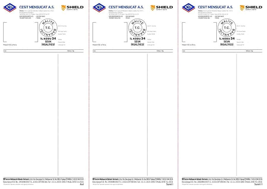 eşit Mensucat Sevk İrsaliyesi e1552123372856 - Sevk İrsaliyesi