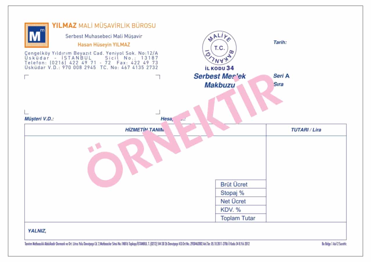 serbest meslek makbuzu2 - Serbest Meslek Makbuzu