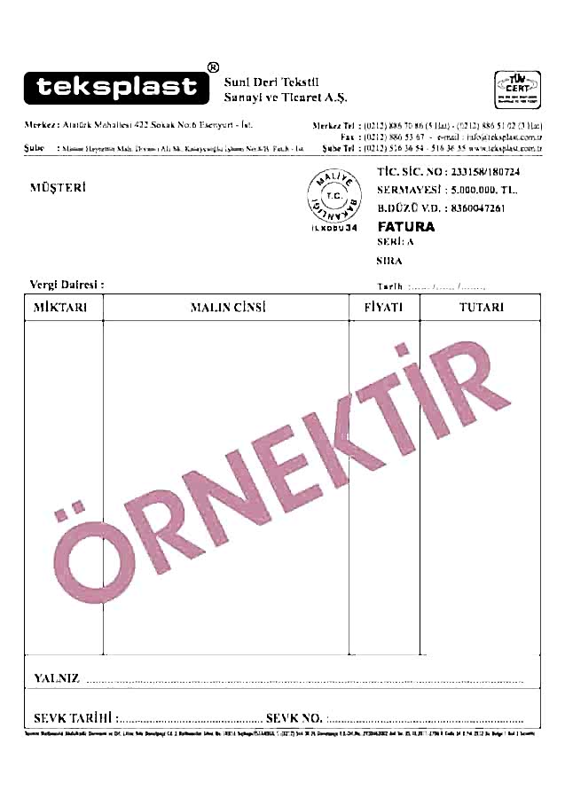 sevk irsaliyesi 7 - Sevk İrsaliyesi