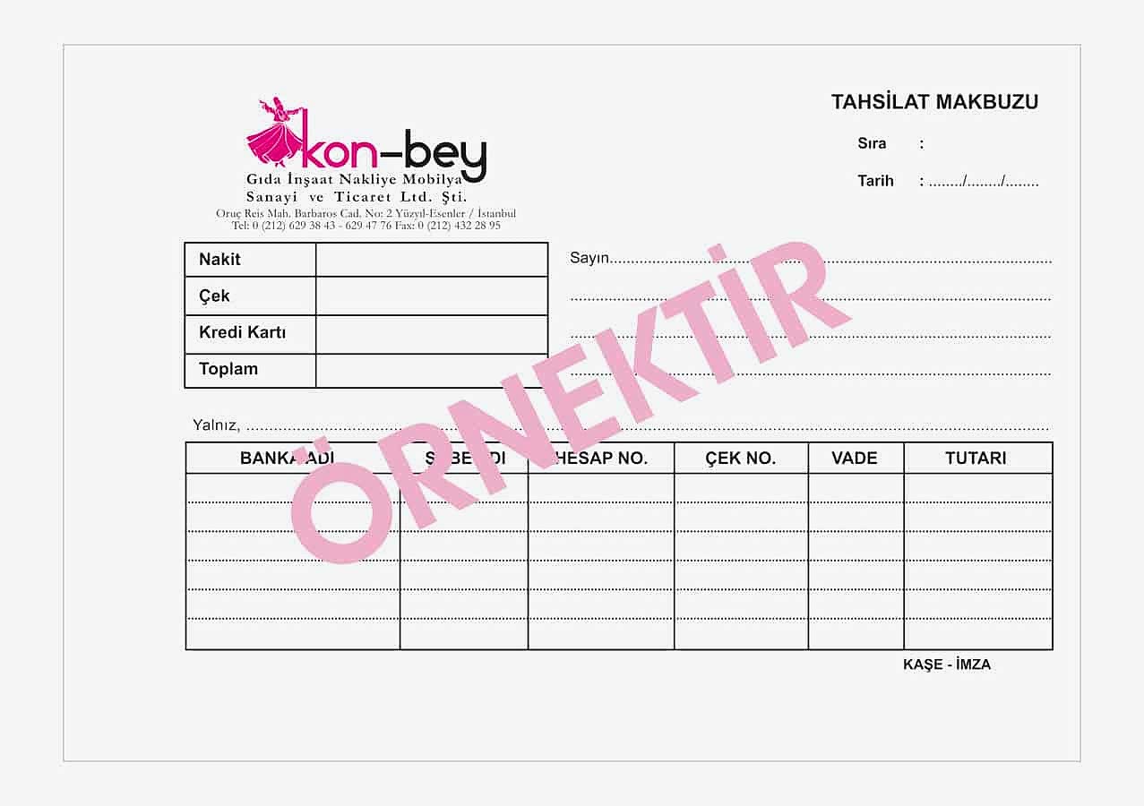 tahsilat makbuzu5 - Tahsilat Makbuzu