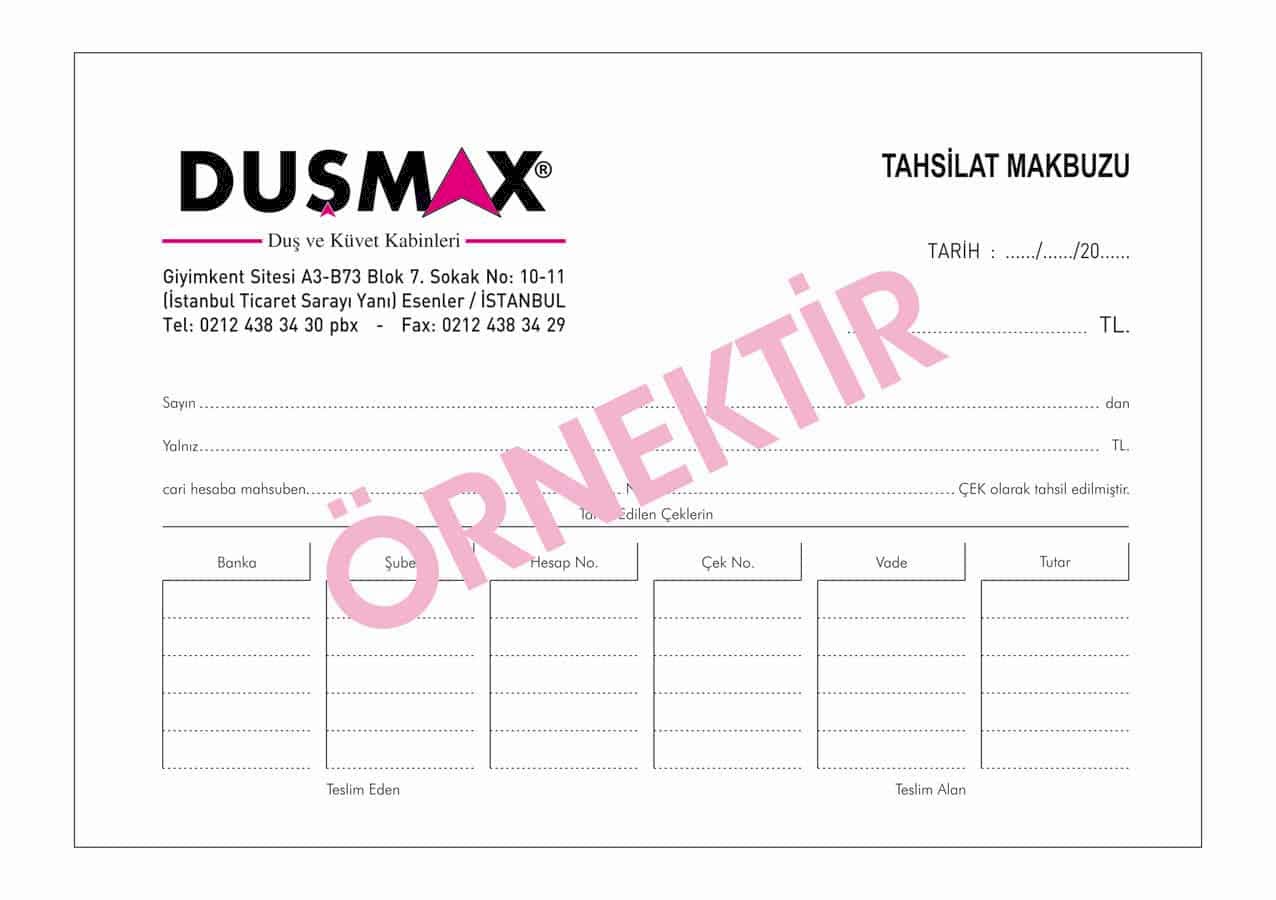 tahsilat makbuzu7 - Tahsilat Makbuzu