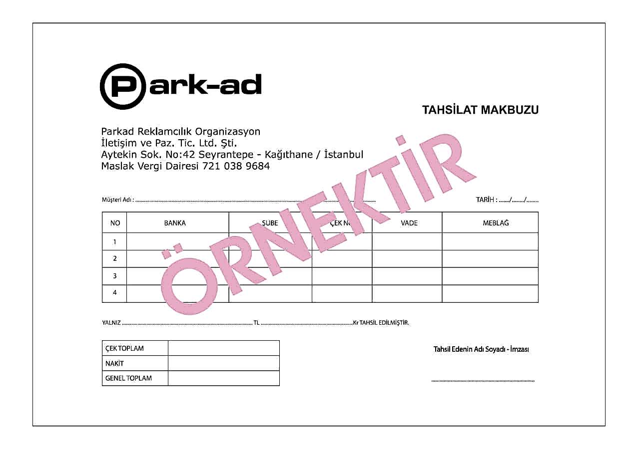 tahsilat makbuzu9 - Tahsilat Makbuzu