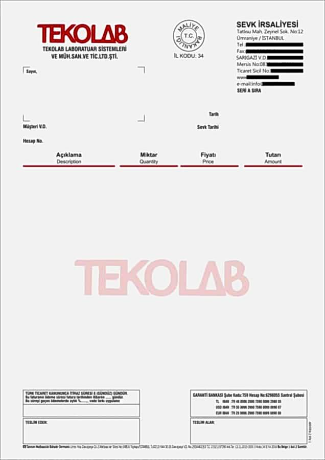 Teknolab Sevk İrsaliyesi e1552123382124 - Sevk İrsaliyesi