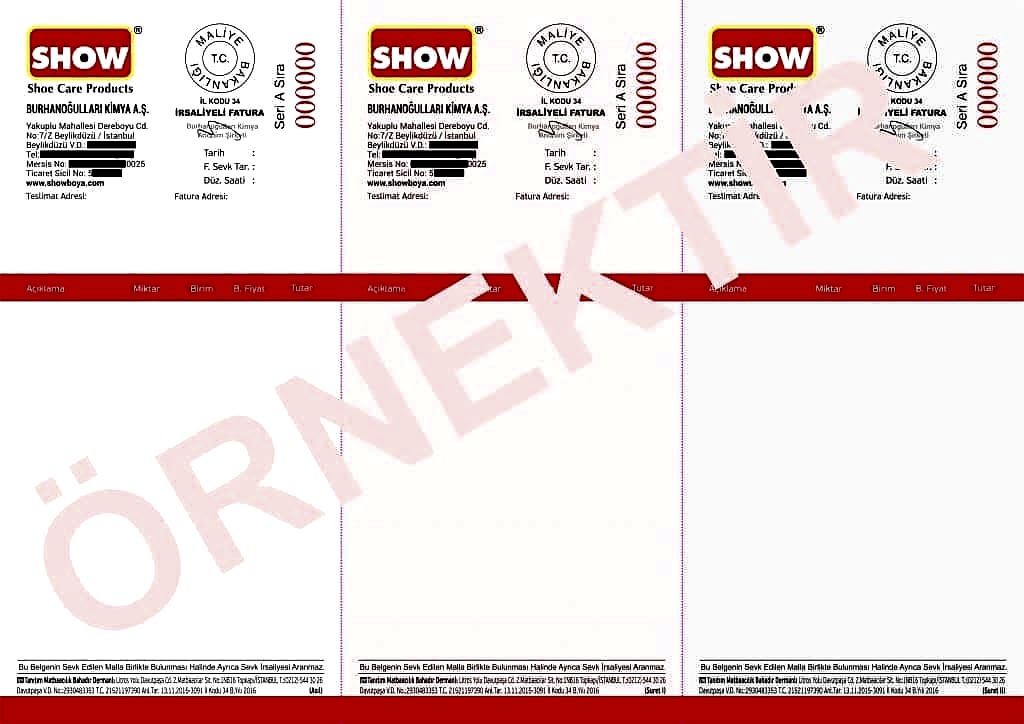 Show Boya 25.08.2016 1024x724 - E-Ticaret 3'lü Fatura Basımı