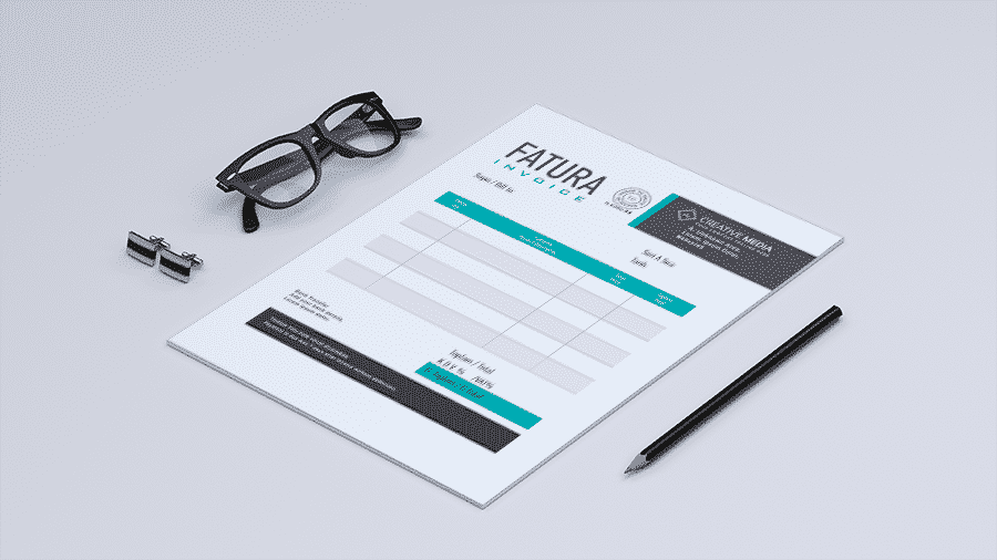 modern fatura model 2 - Anlaşmalı Matbaa