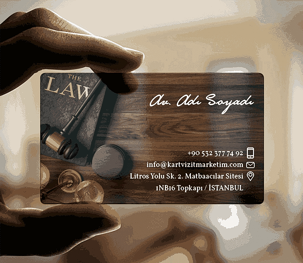 avukat ahşap desenli şeffaf kartvizit 1024x890 - Şeffaf Kartvizit