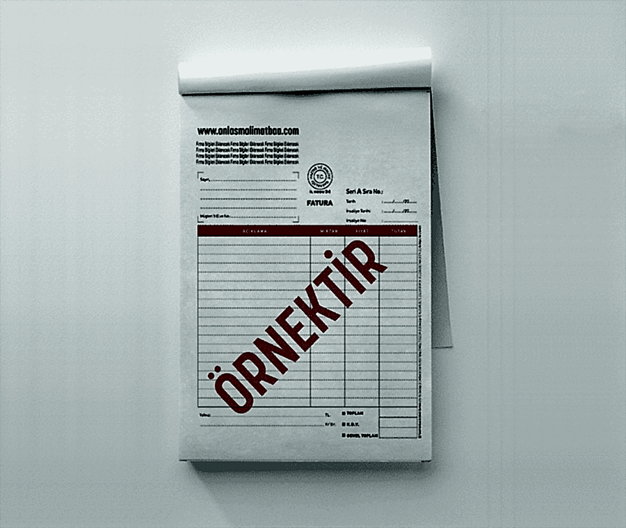 A4 Ciltli Fatura - Ciltli Fatura Basımı